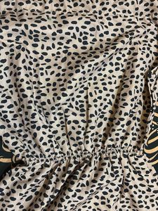 Leopard Print Ruffle Hem Dress