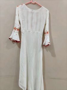 Beautiful Anarkali Kurti With Bandhani Dupatta