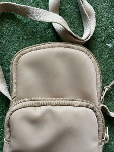 Beige side Bag