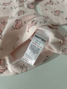 Cute Bunny Print Baby Girl Onesie
