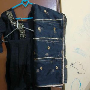 Black Kurta Set with Dupatta