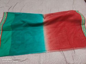 Dual shaded net sari 2-3 times used in very good condition