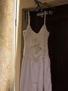 White Mini Jumpsuit - Casual Chic