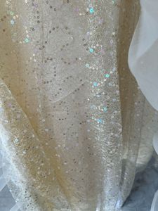 Girls Champagne gold Layered Tulle Gown