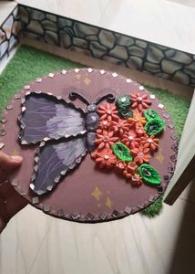 Handmade Butterfly &amp; Flower Decor Piece