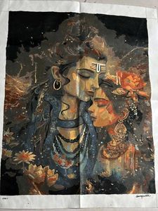 Lord Shiva &amp; Parvati Painting