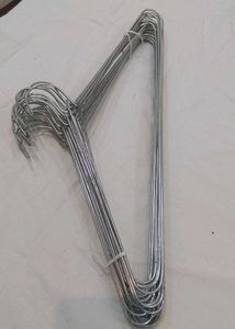 Metal Clothes Hangers - Pack of 10