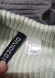 Mint Green Knit Cropped Sweater