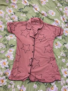 Baby Pink Night Suit