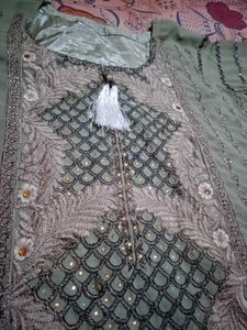 Elegant Embellished Kurta Set with Dupatta