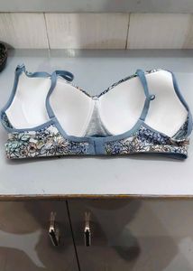 Women's Cotton Blend Printed Non-Padded Everyday B