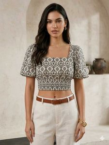 Stylish Printed Crop Top