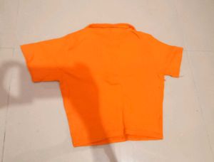 Orange Polo T-Shirt xs