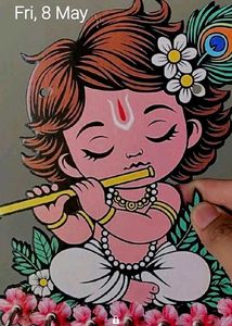 Adorable Baby Krishna Key Holder