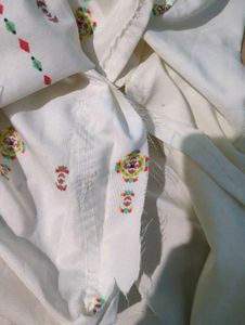Printed White Kurta. 🤍