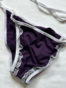 Purple Lace Bikini Set