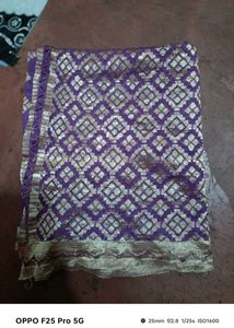 Elegant Purple Embroidered Dupatta
