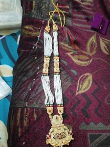 Stunning Pearl and Kundan Necklace Set
