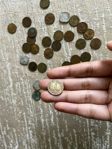 Rare Old Indian 1 Paisa Coins