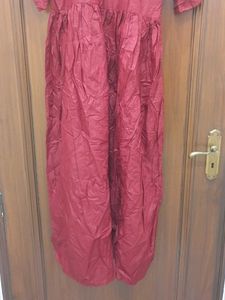 Maroon Cotton Kurta