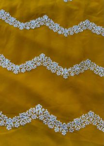 Yellow Kurta with White Embroidery