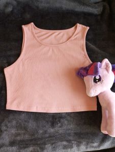 Urbanic Girlie Pink Crop Top