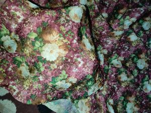Floral Silk Suit And Patila Salwar