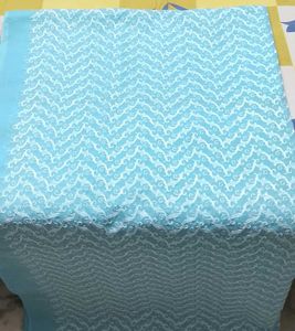 Unstchd Light Blue Chikankari suit piece