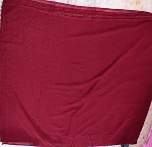 Elegant Maroon Saree with blouse