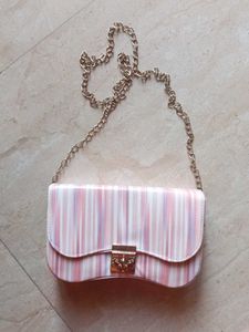 Striped Crossbody Bag