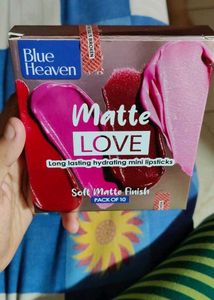 Unused- Blue Heaven Matte Love Mini Lipsticks