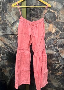 Elegant Pink &amp; White Kurta Set