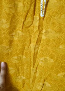 Yellow Printed Kurta