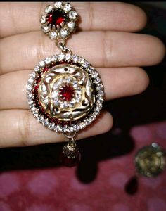 Attractive Earring and Golden red Earrings Combo