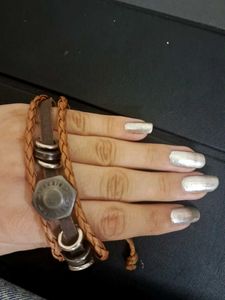 y2k vintage diesel leather wristband