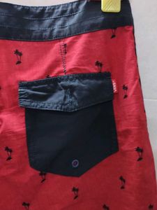 Vans Red Palm Tree Board Shorts
