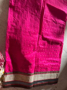 Embroidered Pink Saree