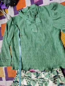 top and Skirt Set