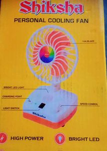 Rechargeable Fan With A Light ,