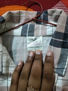 multicolored check shirt