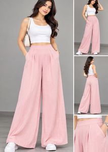 Pink Wide Leg Pants