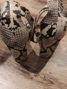 Truffle collection Stylish Snake Print Heels