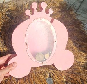 Pink Princess Carriage Coin Bank