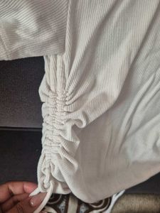 Ruched Side Drawstring Top