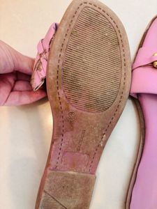 Stylish Pink Chain Slide Sandals