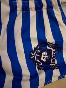 Blue &amp; White Striped cheerleading top