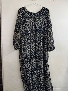 Leopard Print Flowy Dress