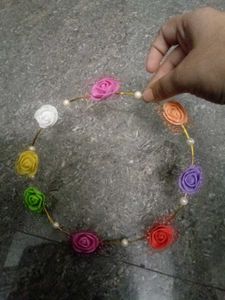 Floral Hair Crown with Pearls