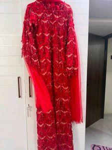 Stunning Red Embellished Lehenga Choli