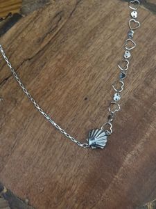 Shell and Heart Charm Necklace